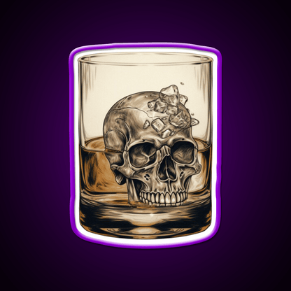 Whisky Skull Essential Whiskey Drink Bar Led Neon Sign Rgb Color - Shineneon