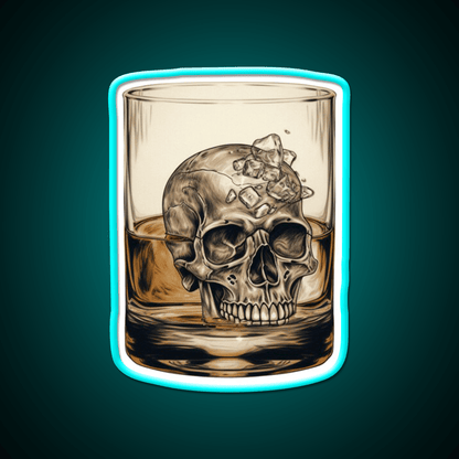 Whisky Skull Essential Whiskey Drink Bar Led Neon Sign Rgb Color - Shineneon