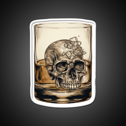 Whisky Skull Essential Whiskey Drink Bar Led Neon Sign Rgb Color - Shineneon