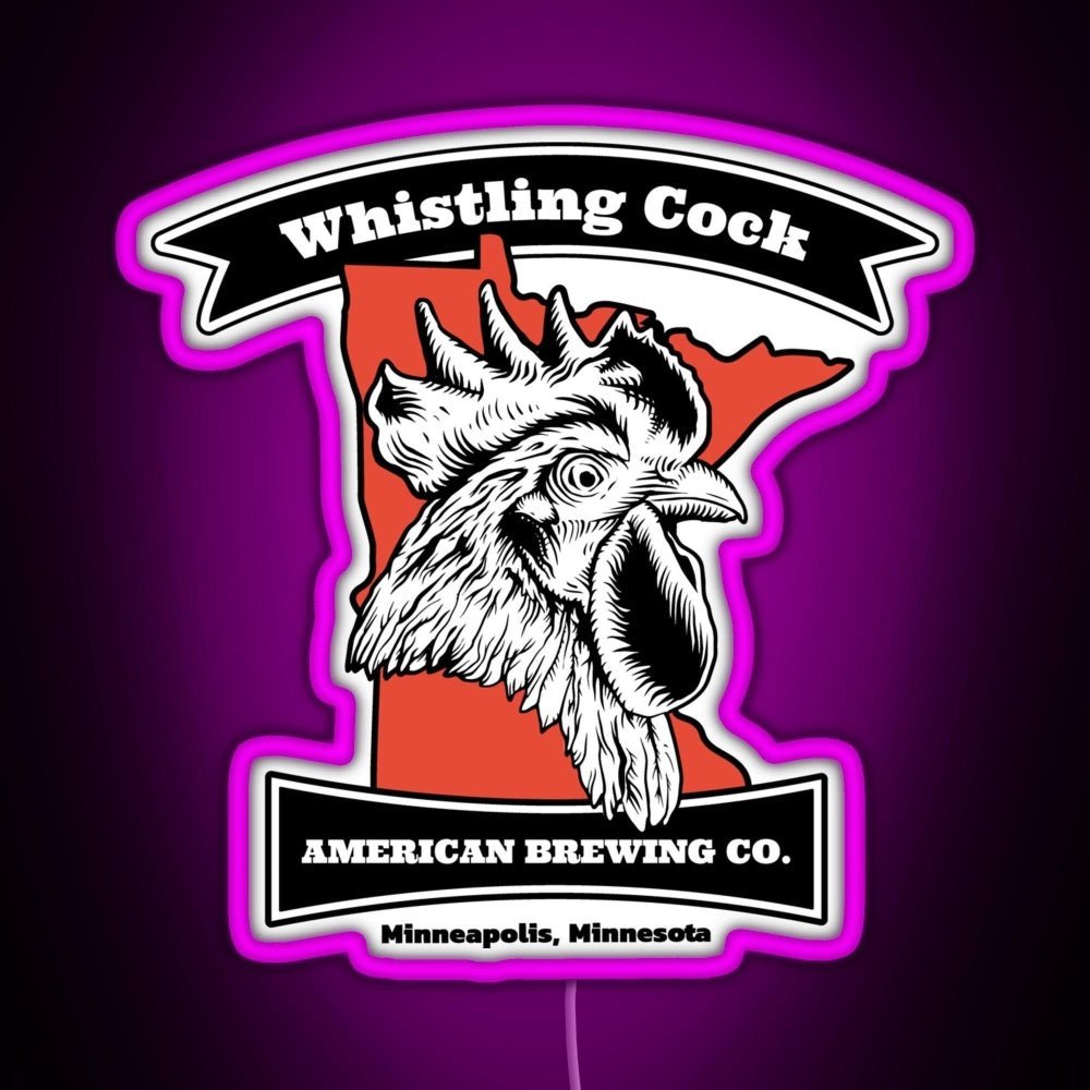 Whistling Cock American Brewing Co Mn Rgb Led Neon Sign Pop Wall Art - Shineneon