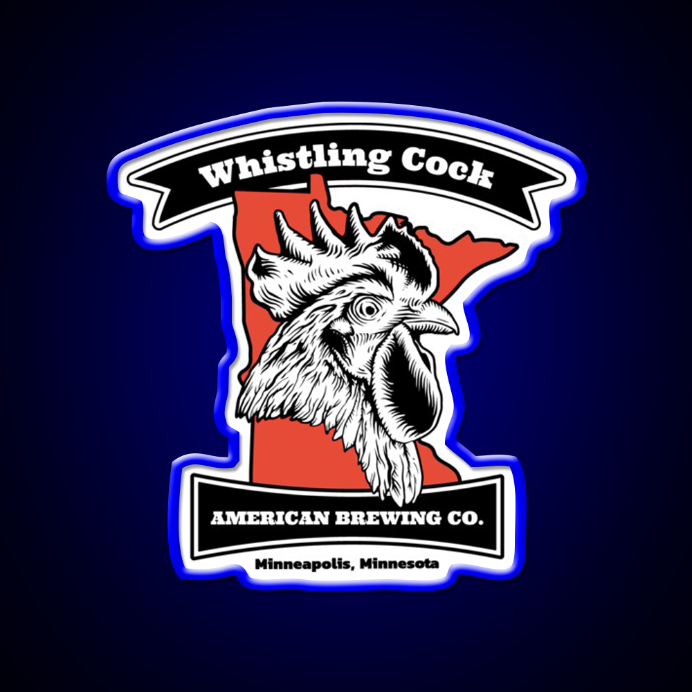 Whistling Cock American Brewing Mn Beer Bar Decor Led Neon Sign Rgb Color - LED neon sign view 5