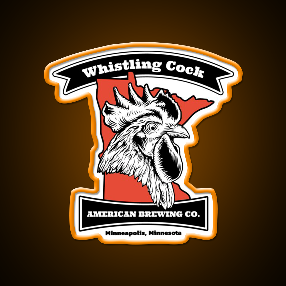 Whistling Cock American Brewing Mn Beer Bar Decor Led Neon Sign Rgb Color - LED neon sign view 6