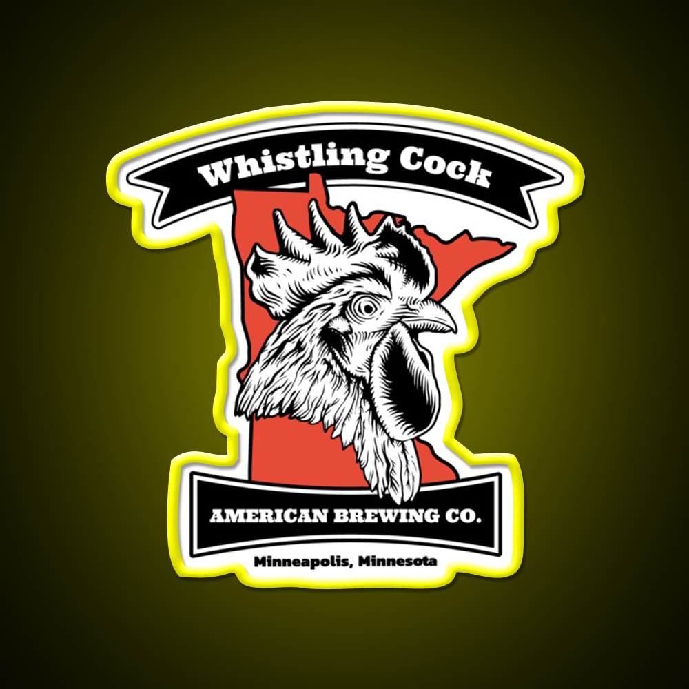 Whistling Cock American Brewing Mn Beer Bar Decor Led Neon Sign Rgb Color - LED neon sign view 7