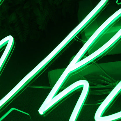 Whit Green Led Neon Sign - Shineneon