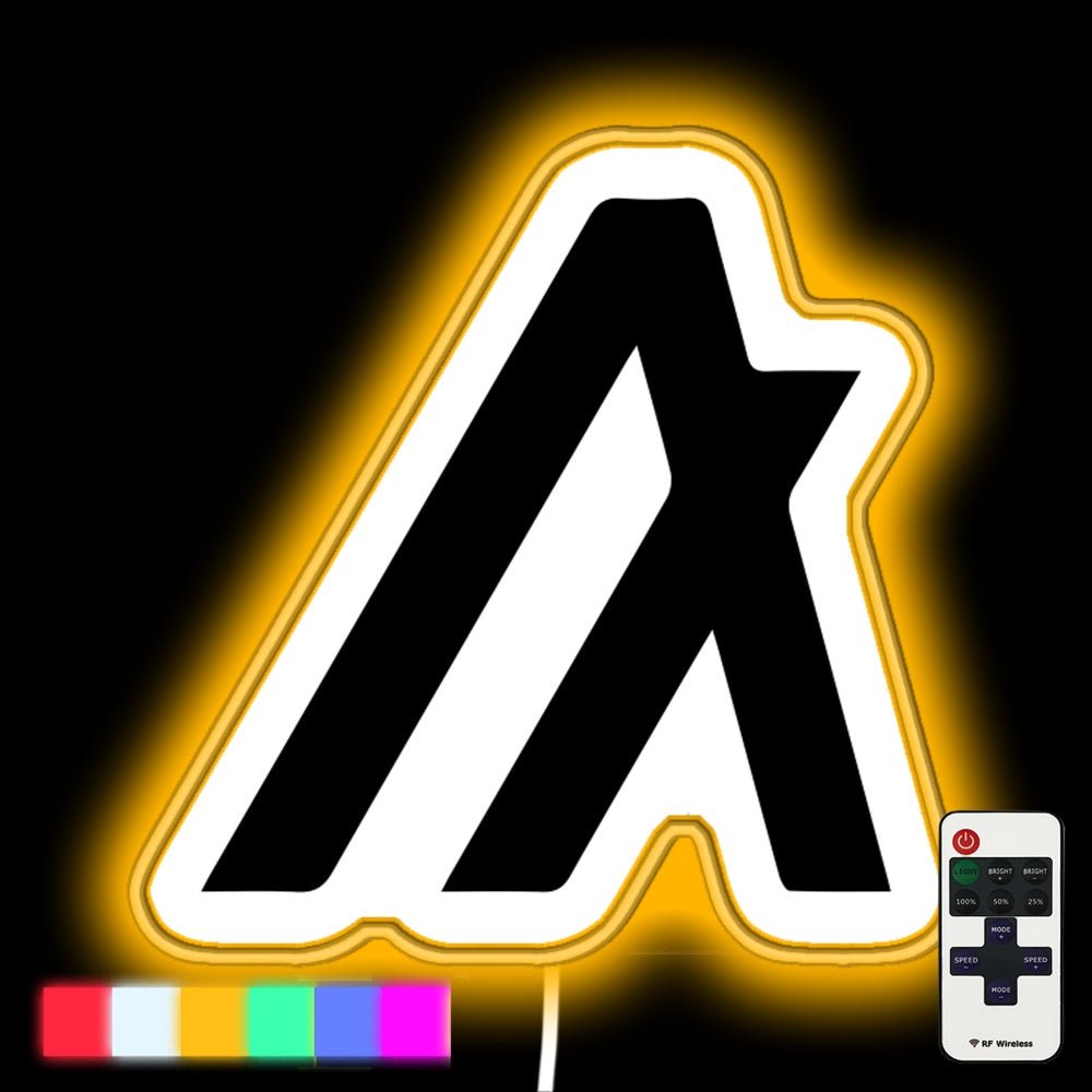 White Algorand Logo Led Neon Sign - Shineneon