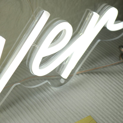White Always And Forever White Led Neon Sign - Shineneon