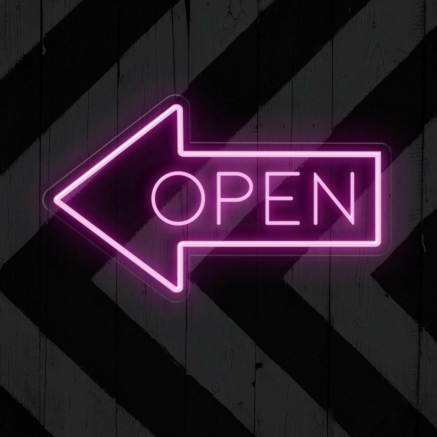 White Arrow Open Led Neon Sign For Shop Cafe Restaurant Entrance | Shineneon
