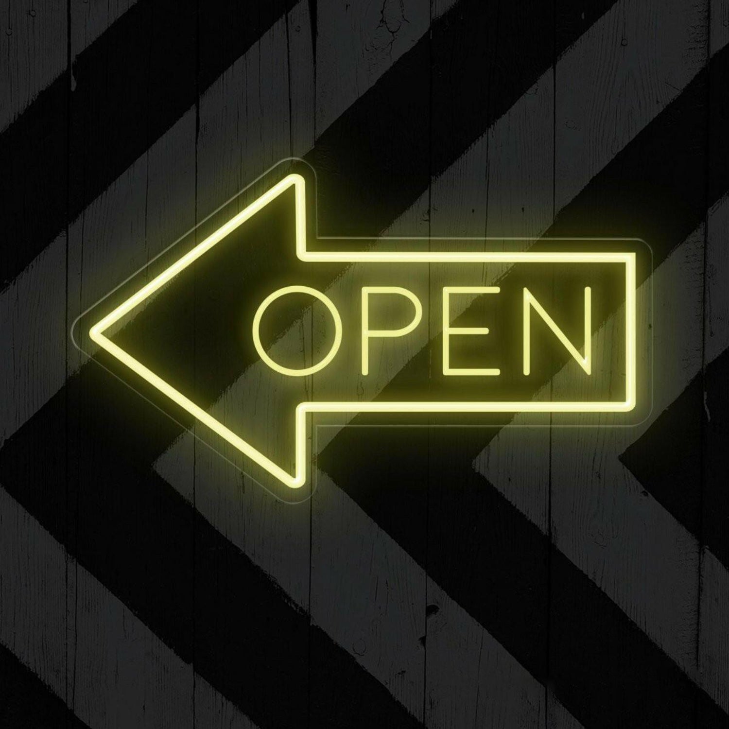 White Arrow Open Led Neon Sign For Shop Cafe Restaurant Entrance | Shineneon