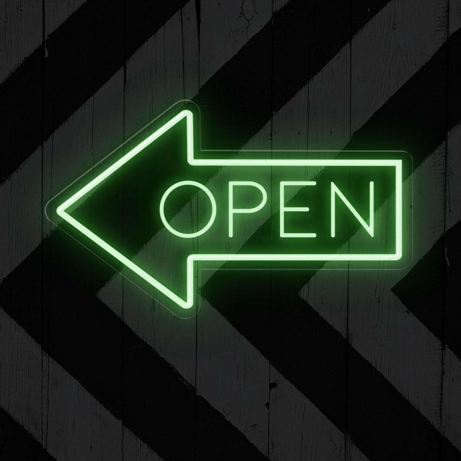 White Arrow Open Led Neon Sign For Shop Cafe Restaurant Entrance | Shineneon