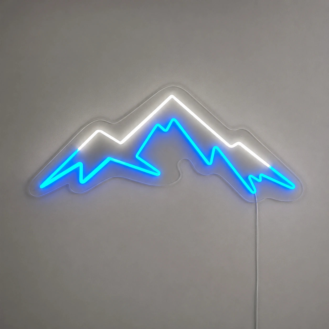 White Blue Mountain Range Neon Sign LED Neon Sign main product image