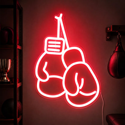 White Boxing Gloves Neon Sign LED Neon Sign high-converting product image