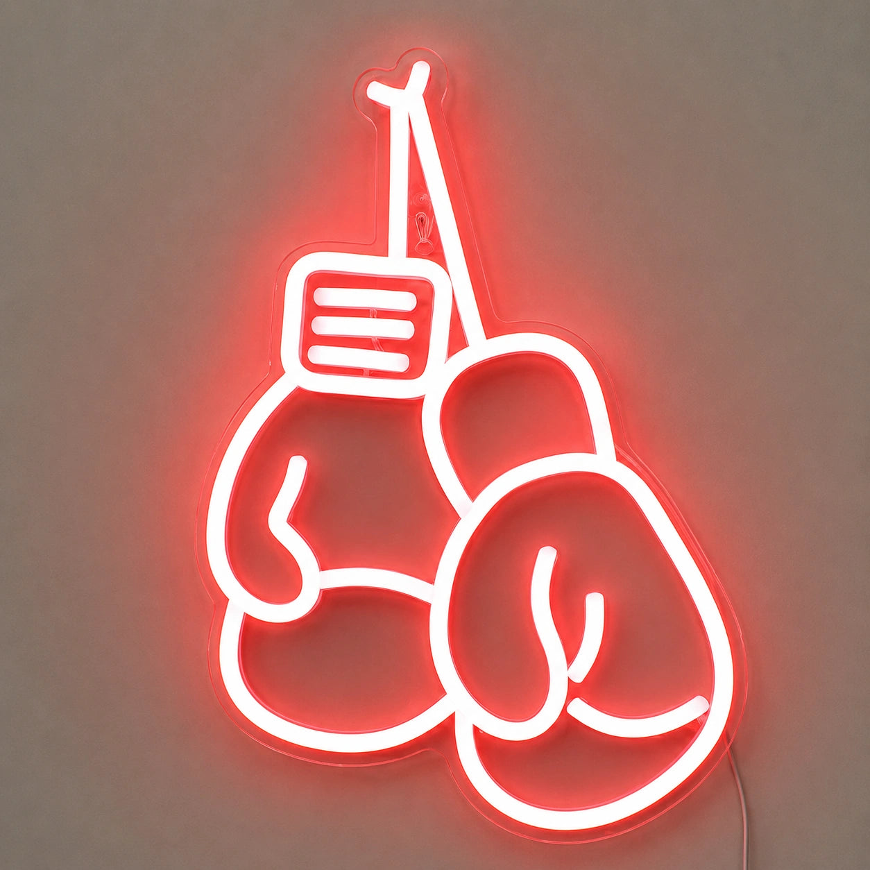White Boxing Gloves Neon Sign LED Neon Sign main product image