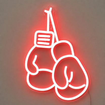 White Boxing Gloves Neon Sign LED Neon Sign main product image