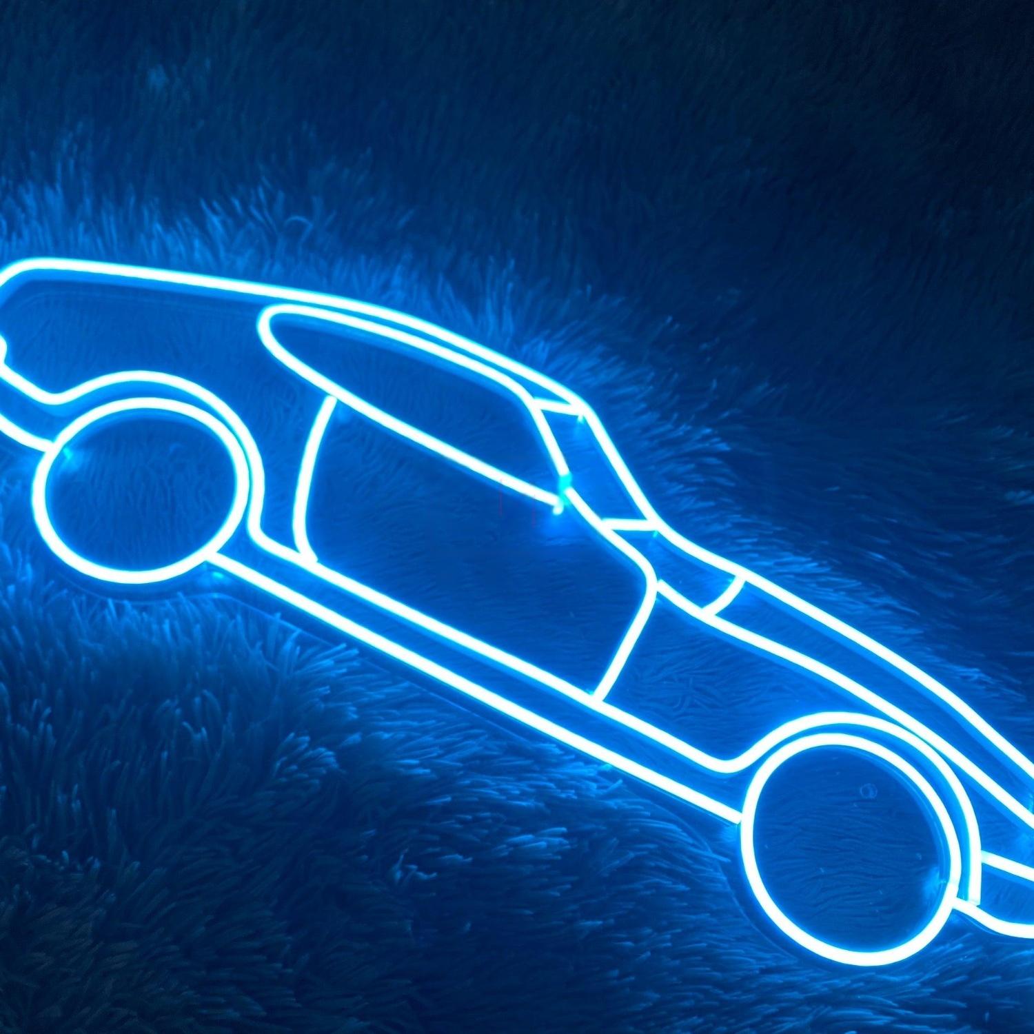 White Car Silhouette Led Neon Sign Tabletop Home Decor-1 | Shineneon