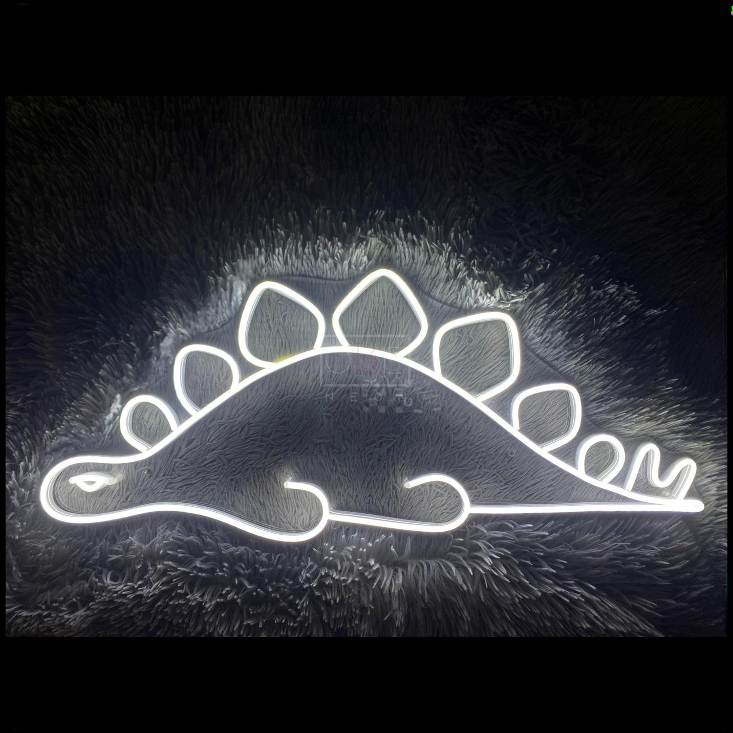 White Cartoon Dinosaur Led Neon Sign For Kids Room Decor | Shineneon