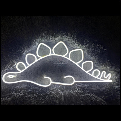 White Cartoon Dinosaur Led Neon Sign For Kids Room Decor | Shineneon
