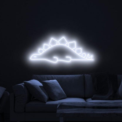 White Cartoon Dinosaur Led Neon Sign For Kids Room Decor | Shineneon