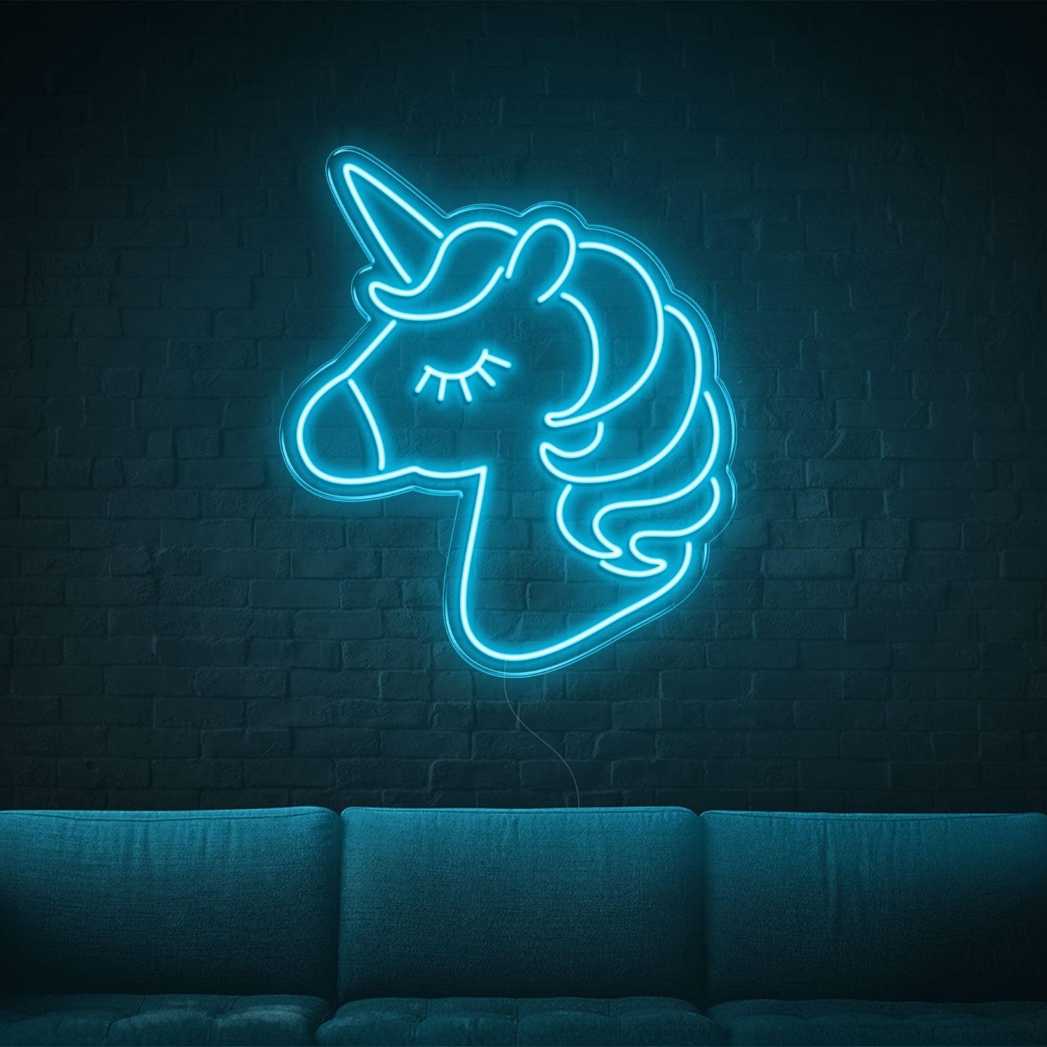 White Cartoon Unicorn Led Neon Sign For Home Decor | Shineneon