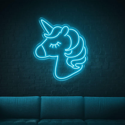 White Cartoon Unicorn Led Neon Sign For Home Decor | Shineneon