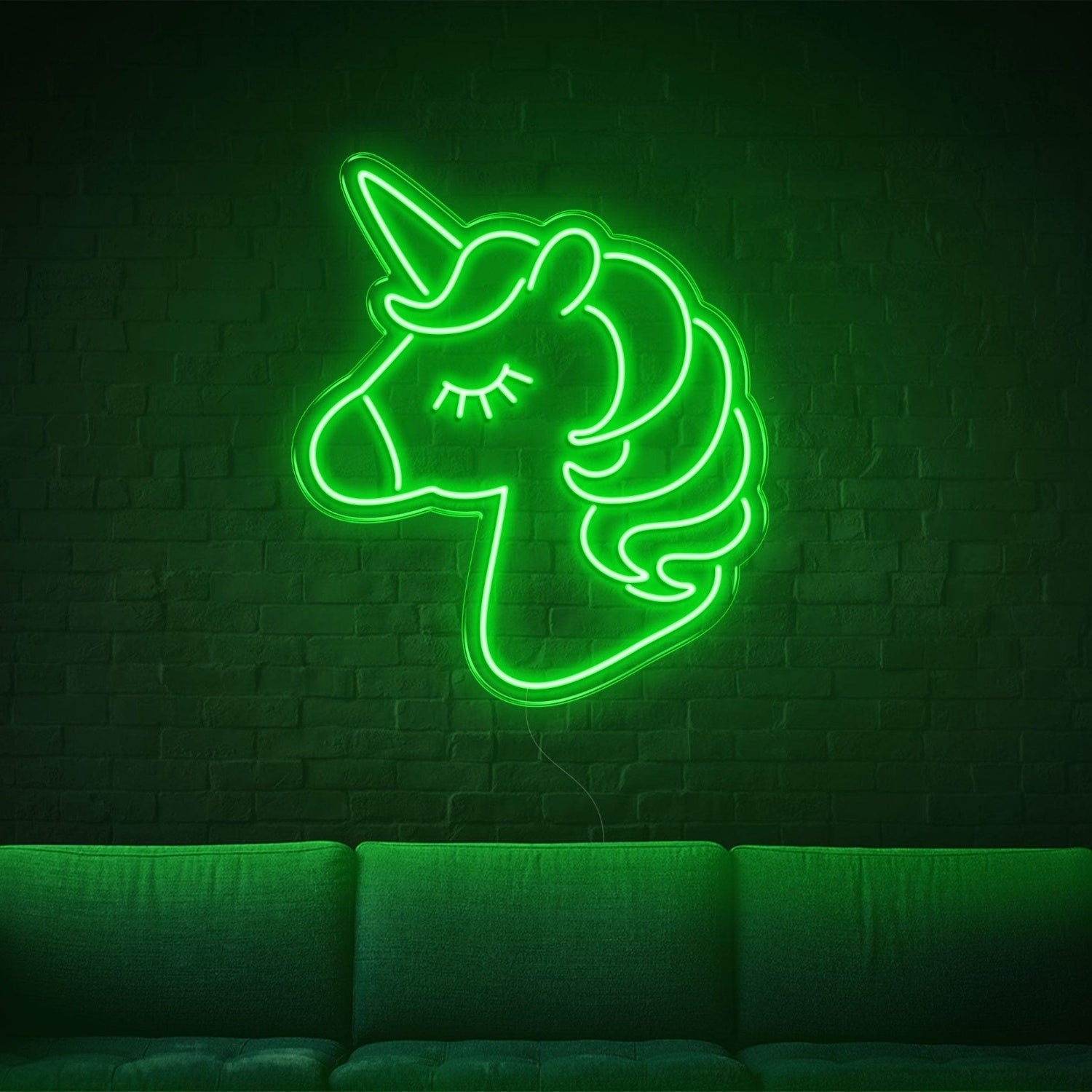 White Cartoon Unicorn Led Neon Sign For Home Decor | Shineneon