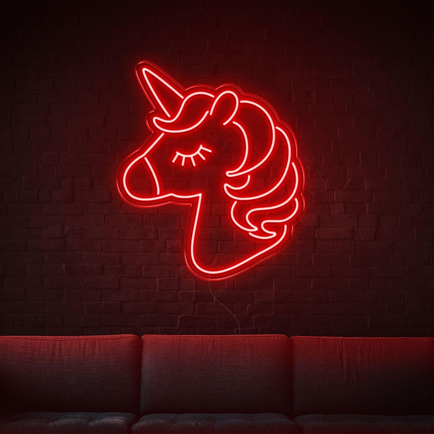 White Cartoon Unicorn Led Neon Sign For Home Decor | Shineneon