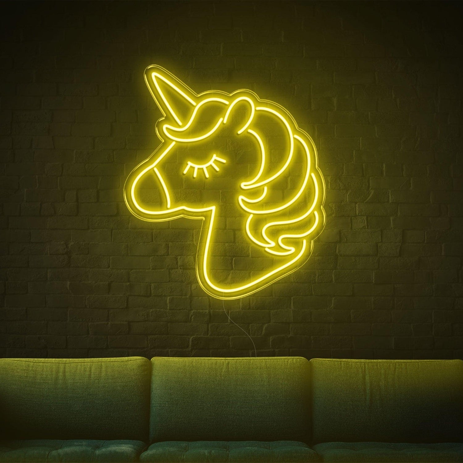 White Cartoon Unicorn Led Neon Sign For Home Decor | Shineneon