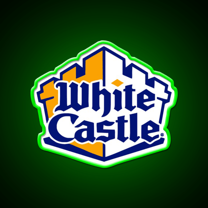 White Castle Burger Fast Food Led Neon Sign For Burger Place Rgb Color - Shineneon