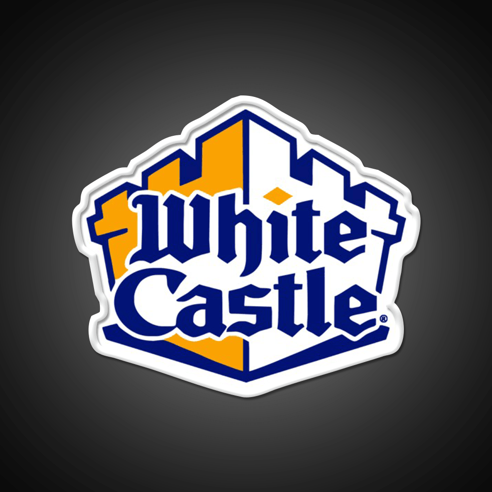 White Castle Burger Fast Food Led Neon Sign For Burger Place Rgb Color - Shineneon