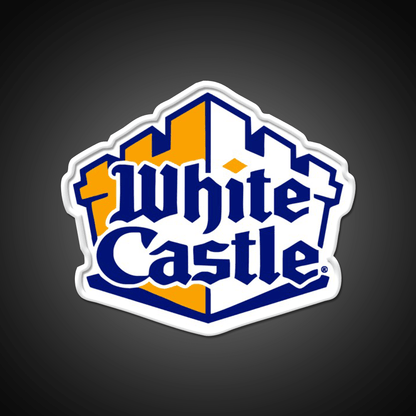 White Castle Burger Fast Food Led Neon Sign For Burger Place Rgb Color - Shineneon