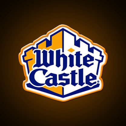 White Castle Burger Fast Food Led Neon Sign For Burger Place Rgb Color - Shineneon