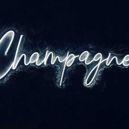 White Champagne Led Neon Sign For Bar Restaurant Party Decor | Shineneon
