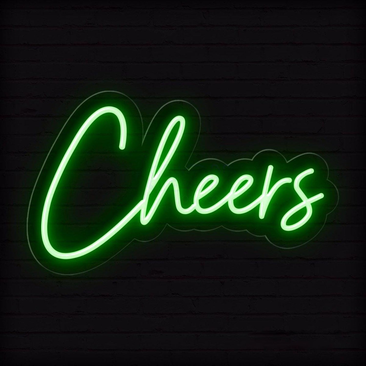 White Cheers Led Neon Sign For Bar Restaurant And Home Decor | Shineneon