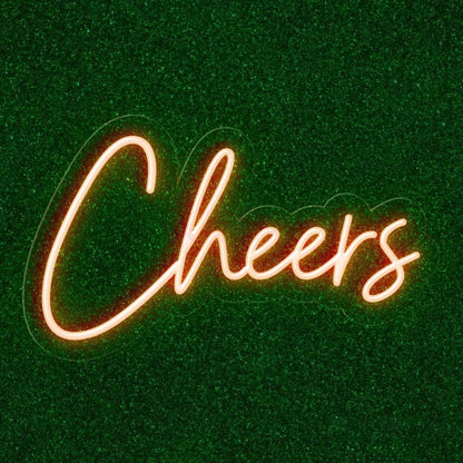White Cheers Led Neon Sign For Bar Restaurant And Home Decor | Shineneon