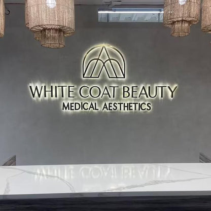 White Coat Beauty Medical Aesthetics 3D Backlit Letters Business Metal Led Sign - Shineneon