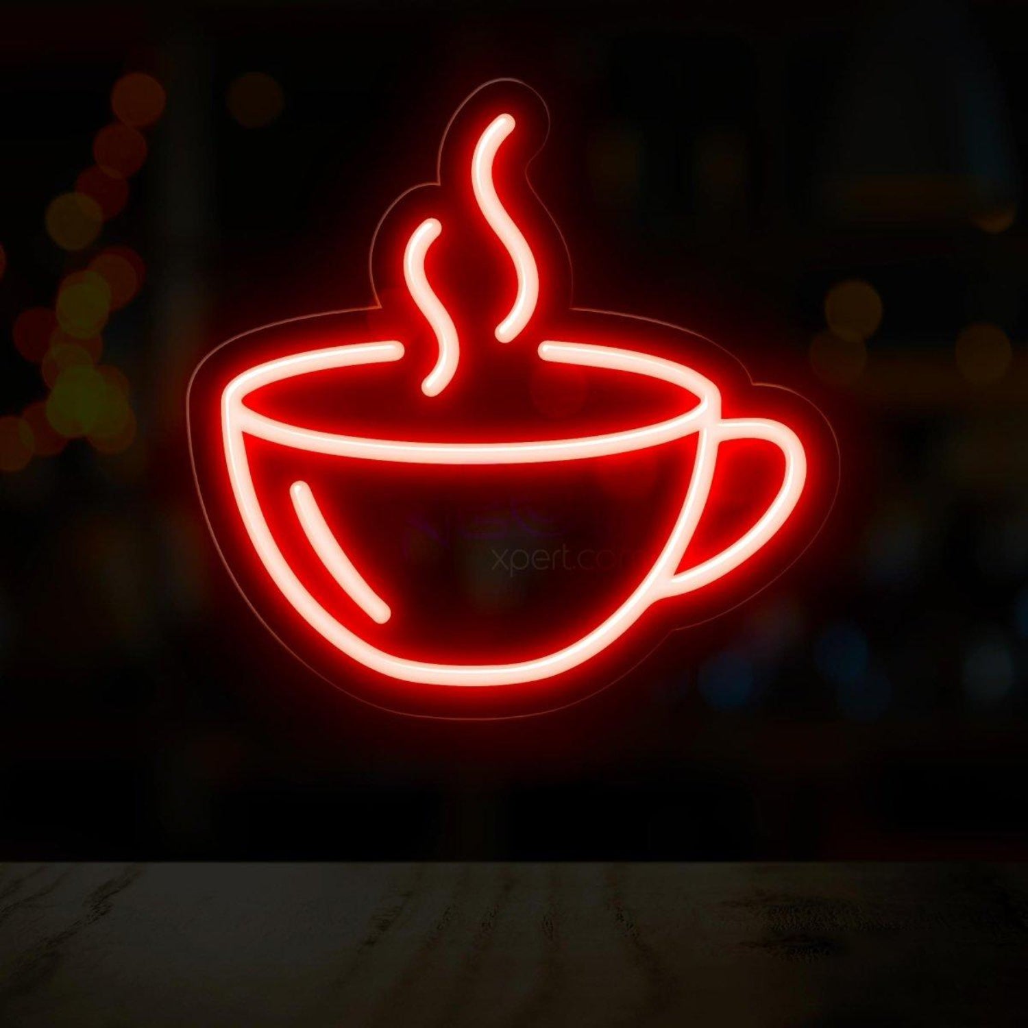White Coffee Cup Led Neon Sign For Cafe Brick Wall Decor | Shineneon
