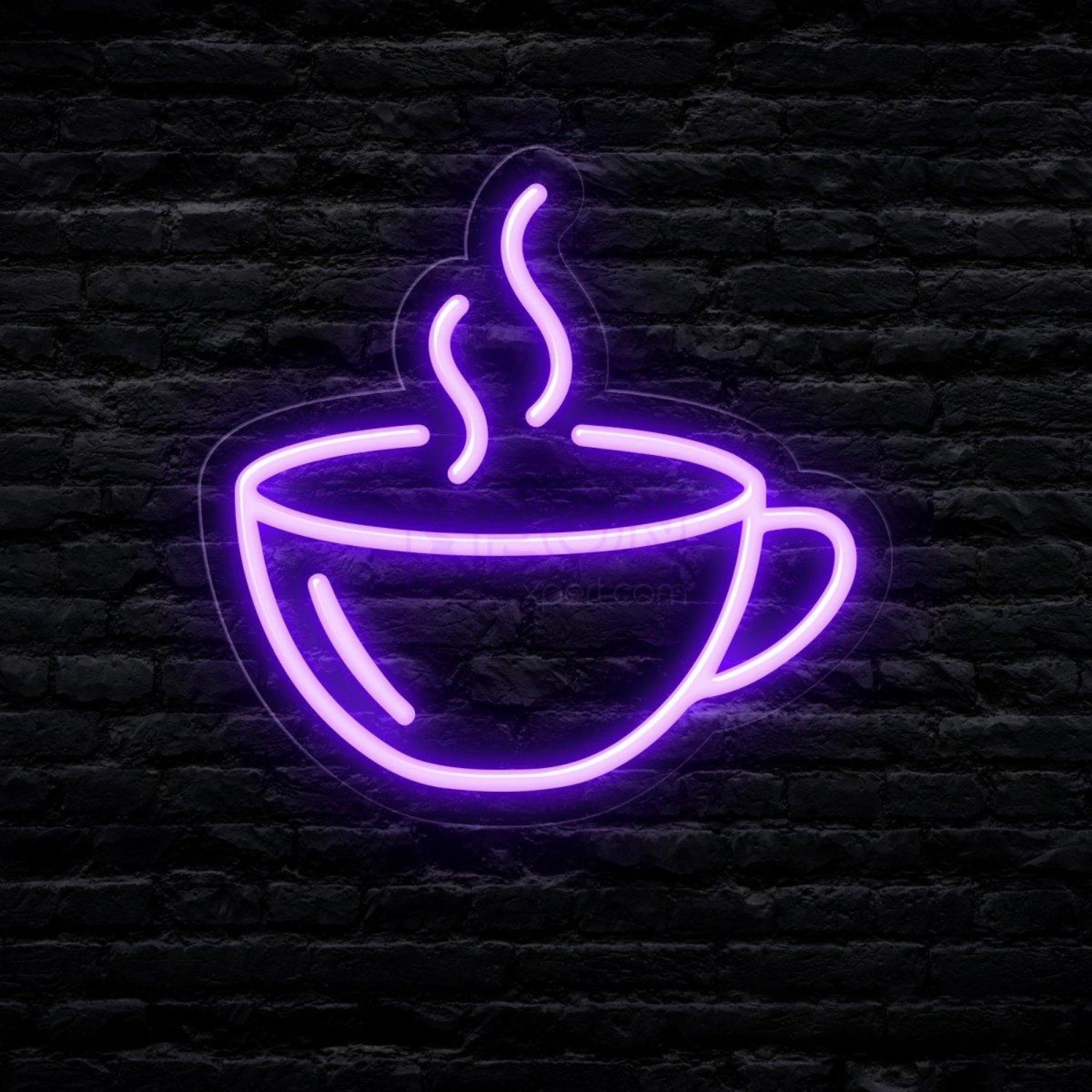 White Coffee Cup Led Neon Sign For Cafe Brick Wall Decor | Shineneon