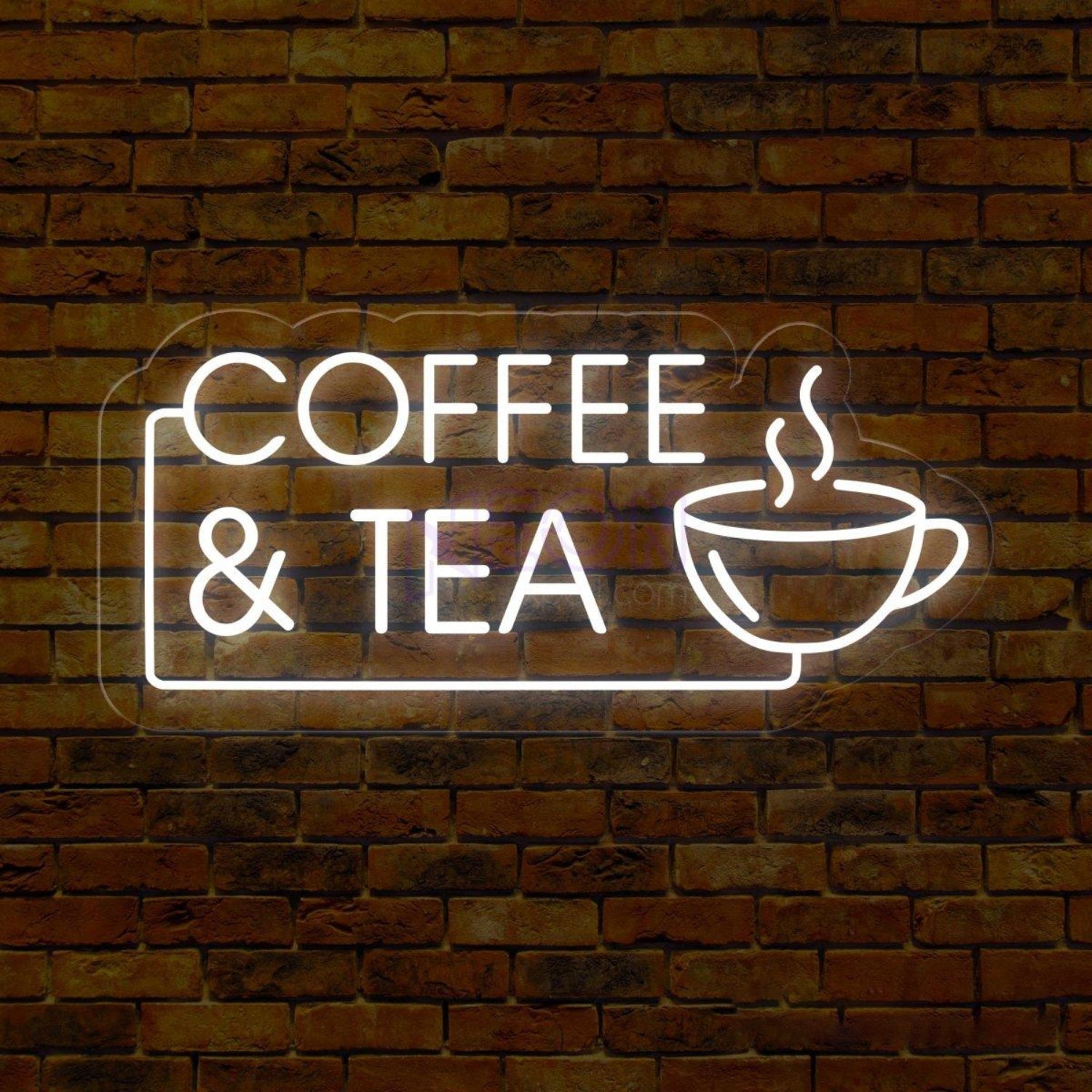 White Coffee Cup Tea Led Neon Sign Cafe Wall Art | Shineneon
