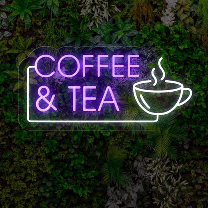 White Coffee Cup Tea Led Neon Sign Cafe Wall Art | Shineneon