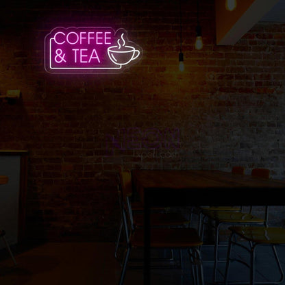 White Coffee Cup Tea Led Neon Sign Cafe Wall Art | Shineneon