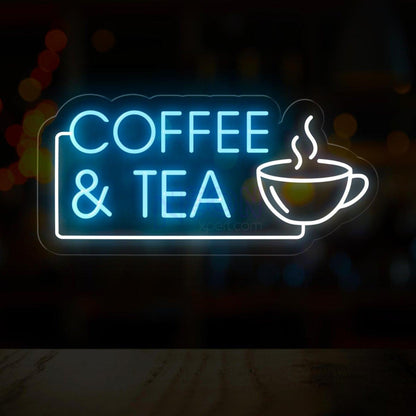 White Coffee Cup Tea Led Neon Sign Cafe Wall Art | Shineneon