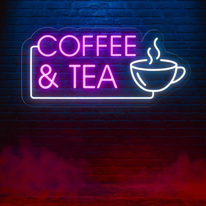 White Coffee Cup Tea Led Neon Sign Cafe Wall Art | Shineneon
