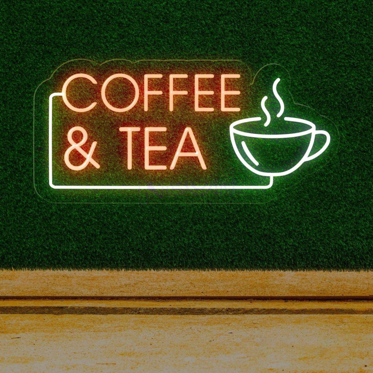 White Coffee Cup Tea Led Neon Sign Cafe Wall Art | Shineneon