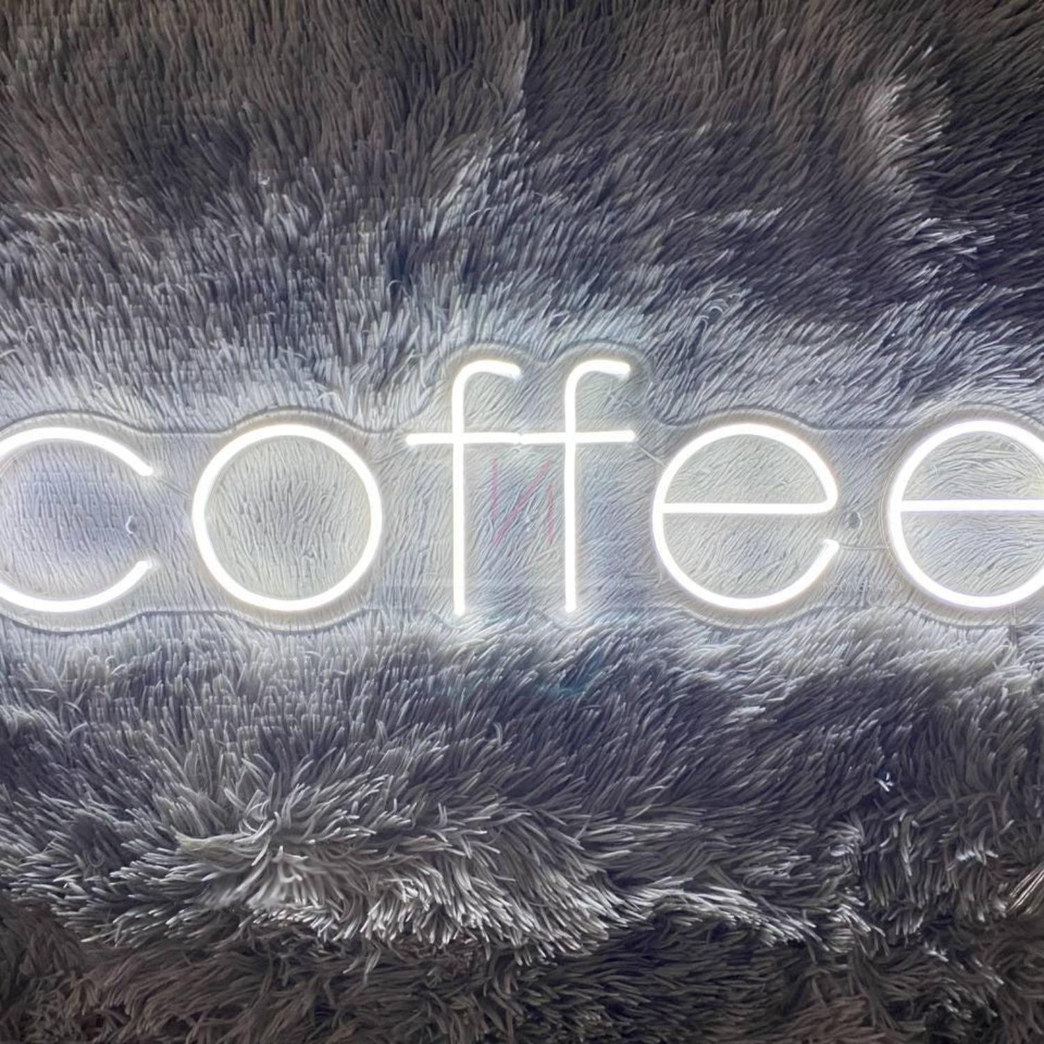 White Coffee Led Neon Sign For Cafe And Home Decor | Shineneon