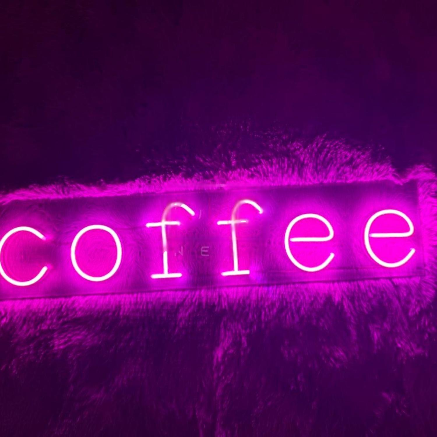 White Coffee Led Neon Sign For Cafe And Home Decor | Shineneon