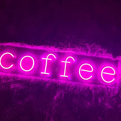 White Coffee Led Neon Sign For Cafe And Home Decor | Shineneon