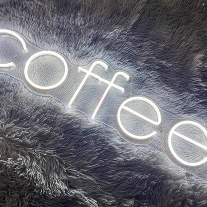 White Coffee Led Neon Sign For Cafe And Home Decor | Shineneon