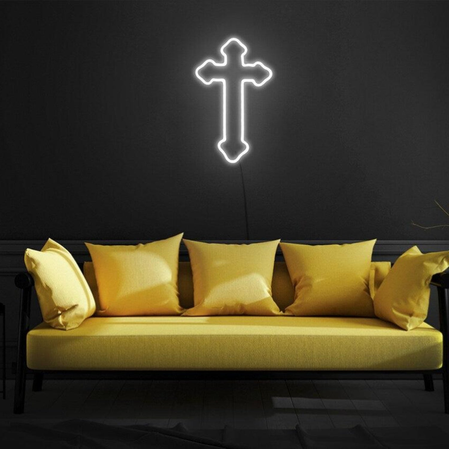 White Crossbones Led Neon Sign For Bar Decor Halloween Themes | Shineneon