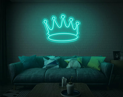 White Crown V2 Led Neon Sign For Modern Home Cafe Decor | Shineneon