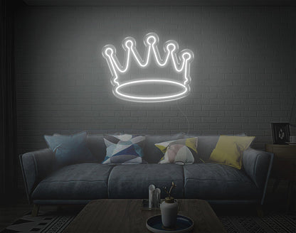 White Crown V2 Led Neon Sign For Modern Home Cafe Decor | Shineneon