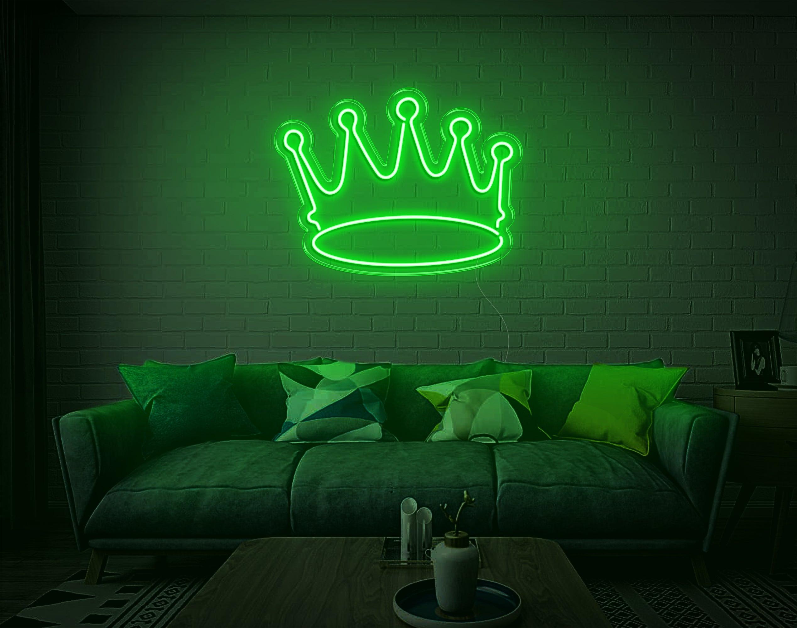 White Crown V2 Led Neon Sign For Modern Home Cafe Decor | Shineneon